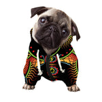 The Seven Chakras Print Dog Zip Up Hoodie