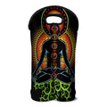 The Seven Chakras Print Double Neoprene Wine Tote