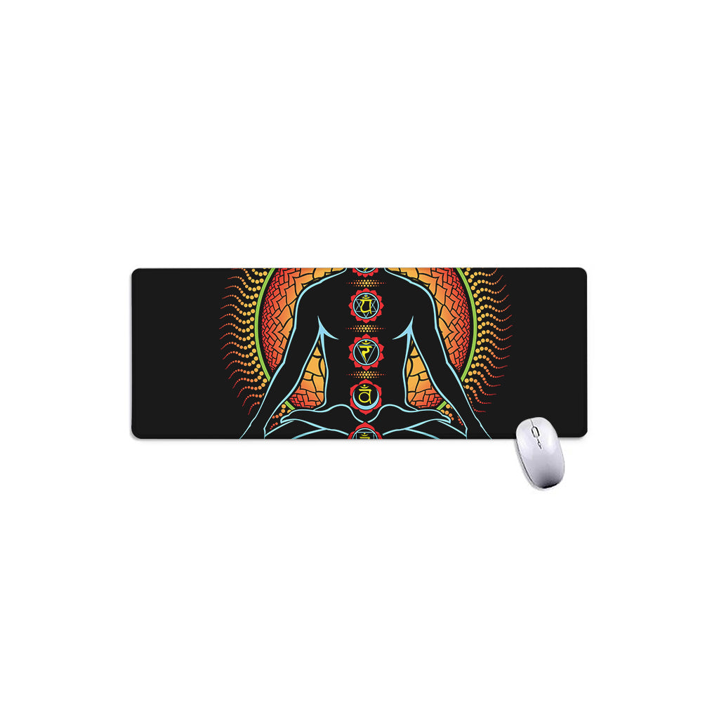 The Seven Chakras Print Extended Mouse Pad