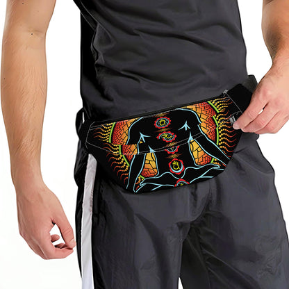 The Seven Chakras Print Fanny Pack