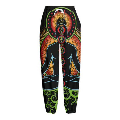 The Seven Chakras Print Fleece Lined Knit Pants