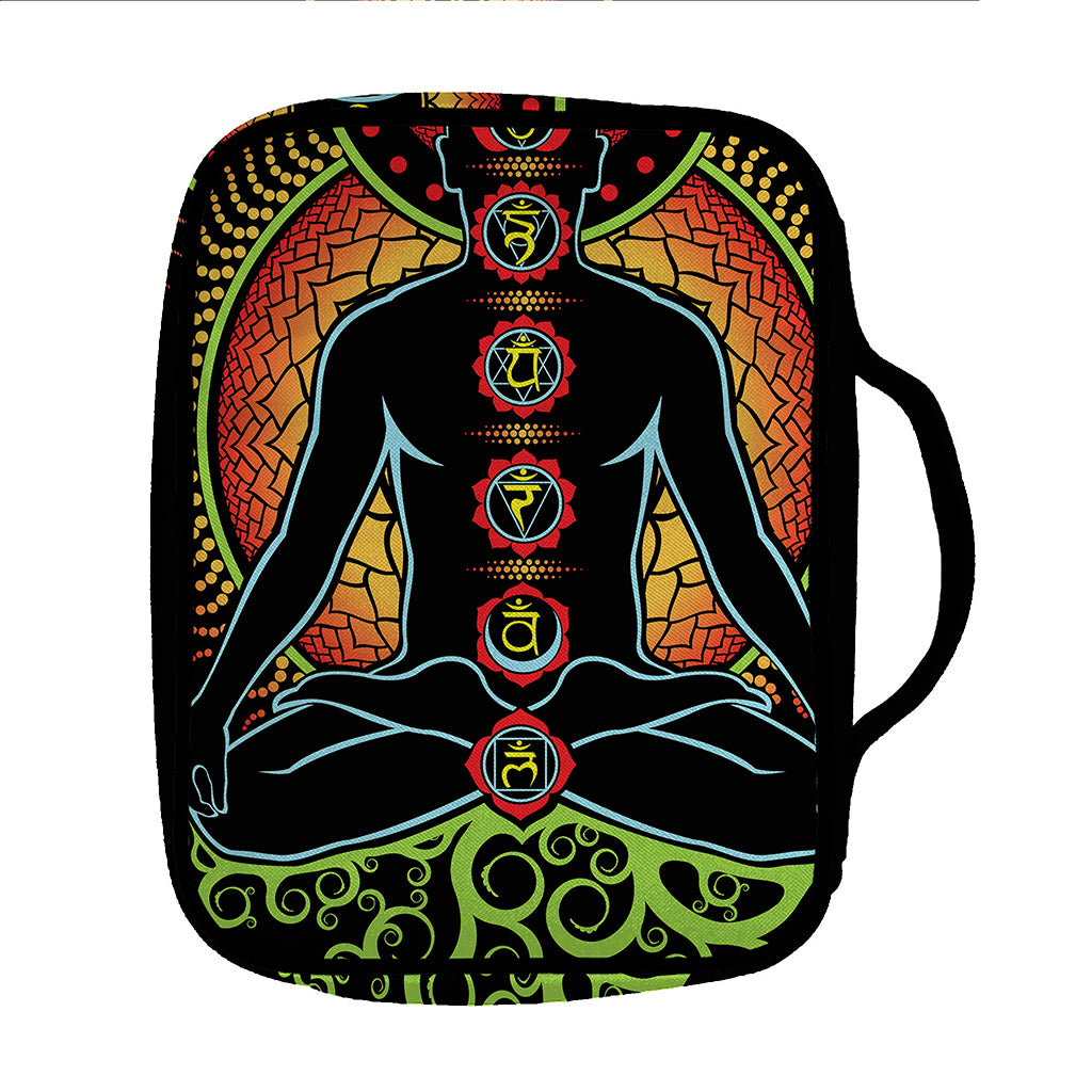 The Seven Chakras Print Front Pocket Bible Bag