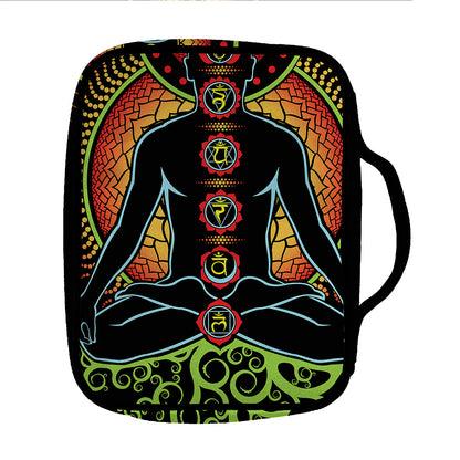 The Seven Chakras Print Front Pocket Bible Bag
