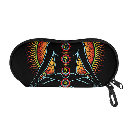 The Seven Chakras Print Glasses Case