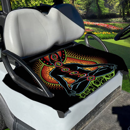 The Seven Chakras Print Golf Cart Seat Cover
