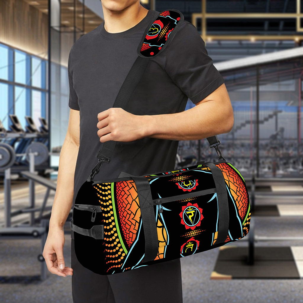 The Seven Chakras Print Gym Bag