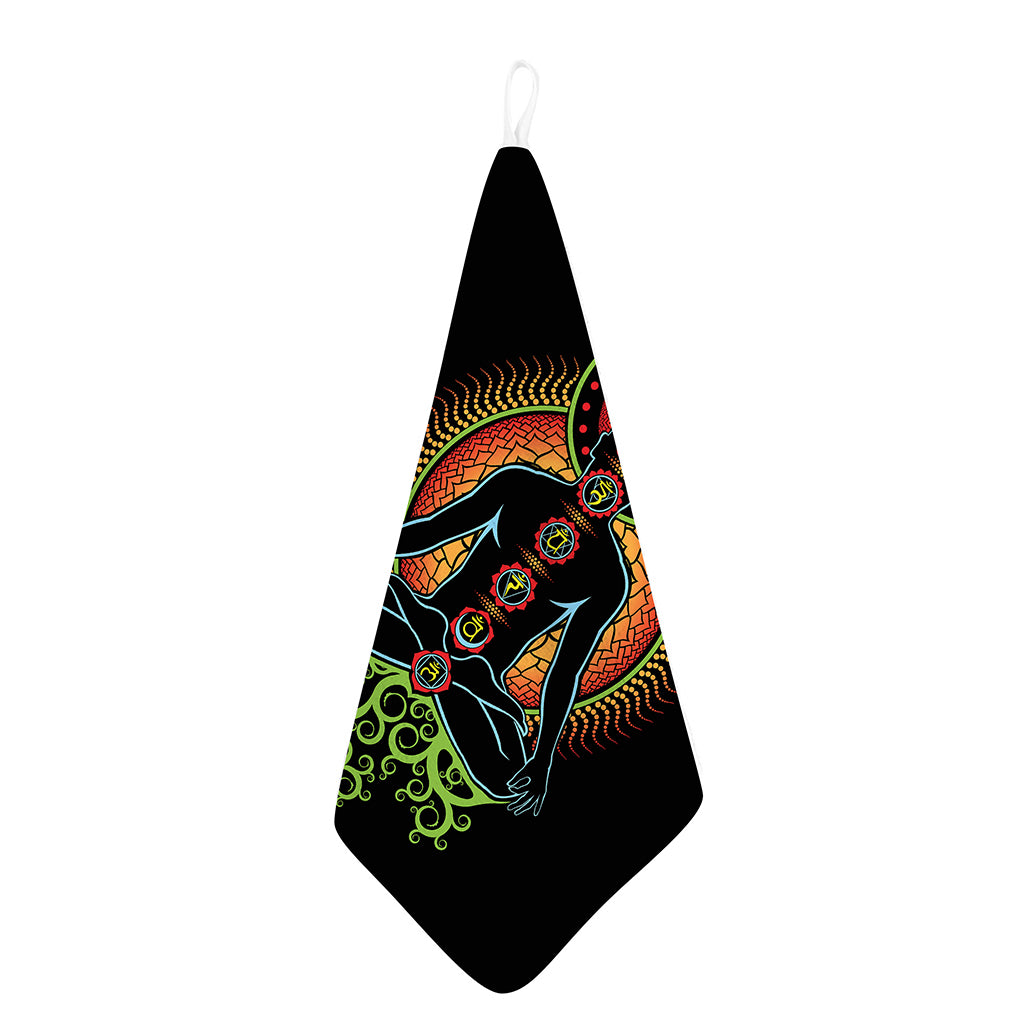 The Seven Chakras Print Hand Towel
