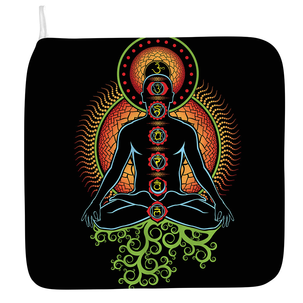 The Seven Chakras Print Hand Towel