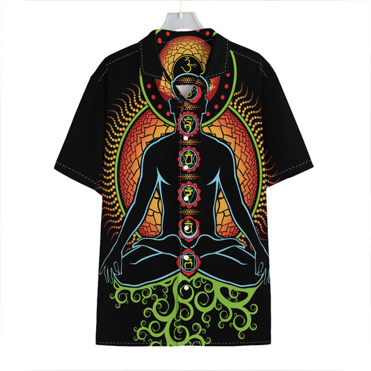 The Seven Chakras Print Hawaiian Shirt
