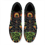 The Seven Chakras Print High Top Leather Sneakers