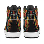 The Seven Chakras Print High Top Leather Sneakers