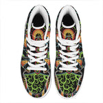 The Seven Chakras Print High Top Leather Sneakers