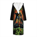 The Seven Chakras Print Hooded Bathrobe