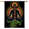 The Seven Chakras Print House Flag