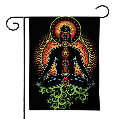 The Seven Chakras Print House Flag