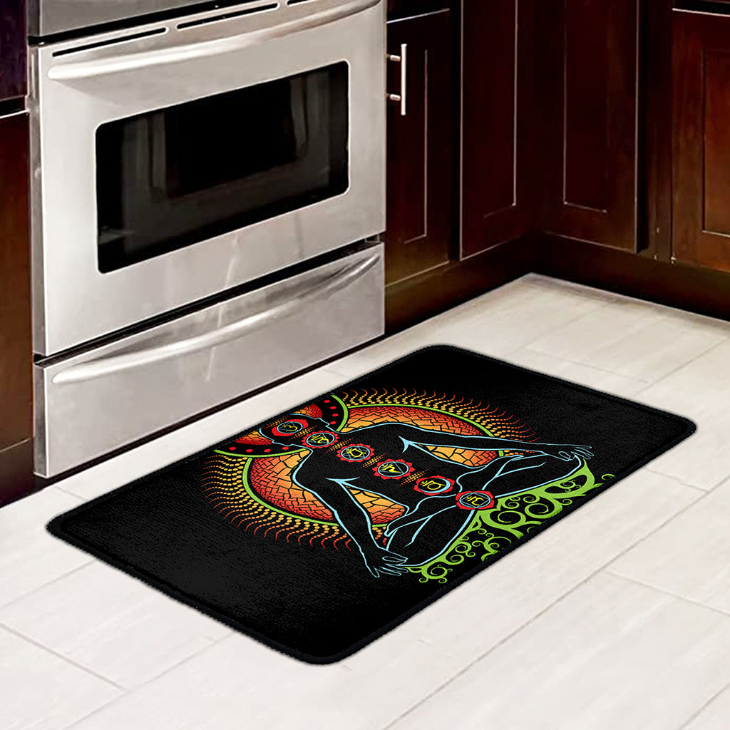The Seven Chakras Print Kitchen Mat