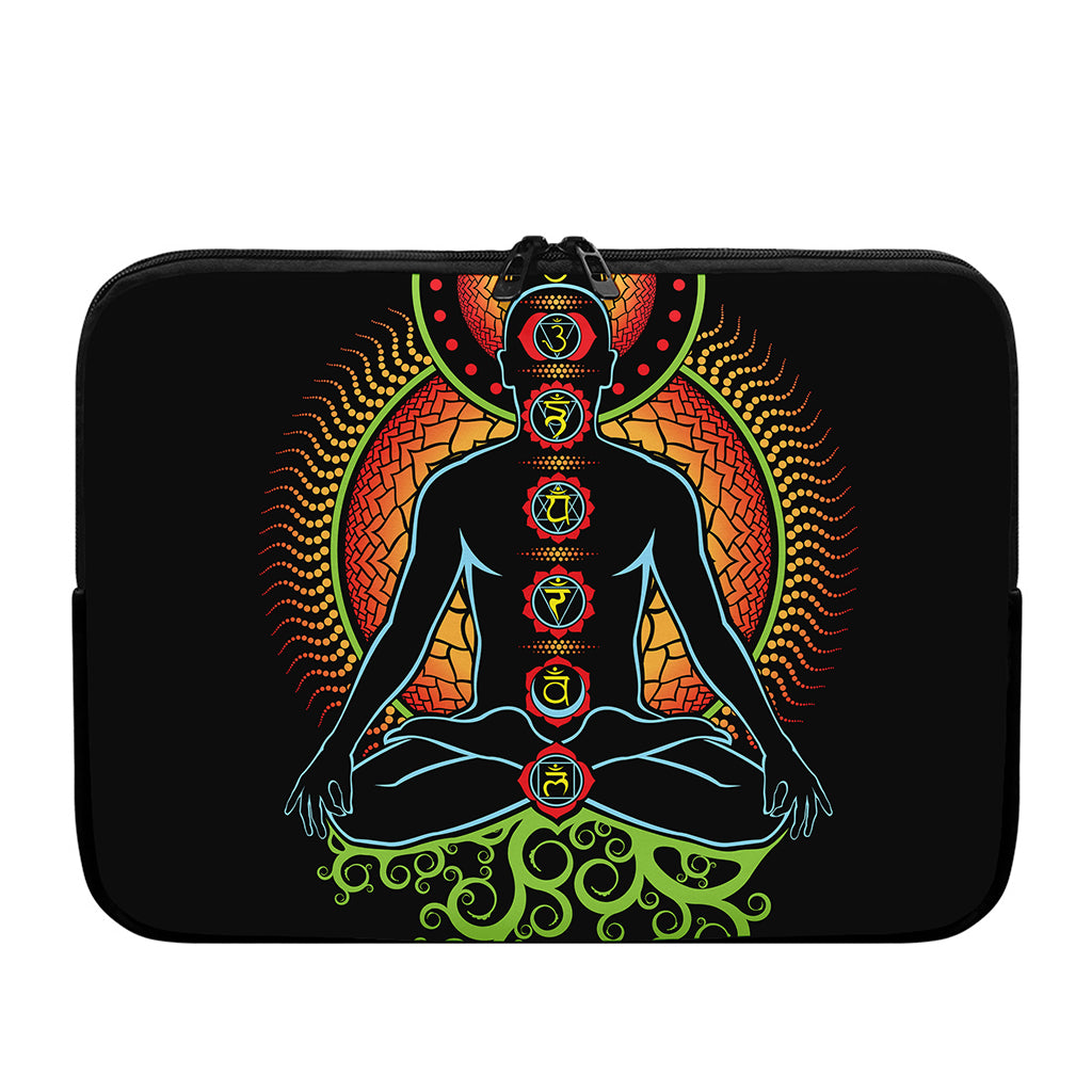The Seven Chakras Print Laptop Sleeve