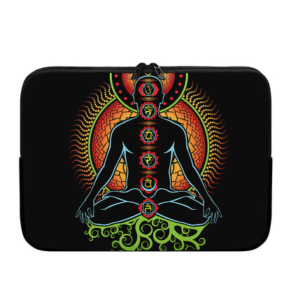 The Seven Chakras Print Laptop Sleeve