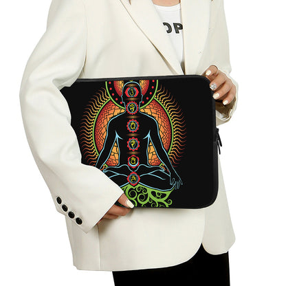 The Seven Chakras Print Laptop Sleeve