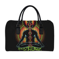 The Seven Chakras Print Leather Duffel Bag