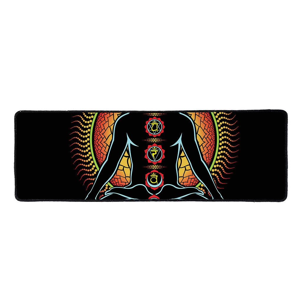 The Seven Chakras Print Long Kitchen Mat