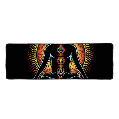 The Seven Chakras Print Long Kitchen Mat