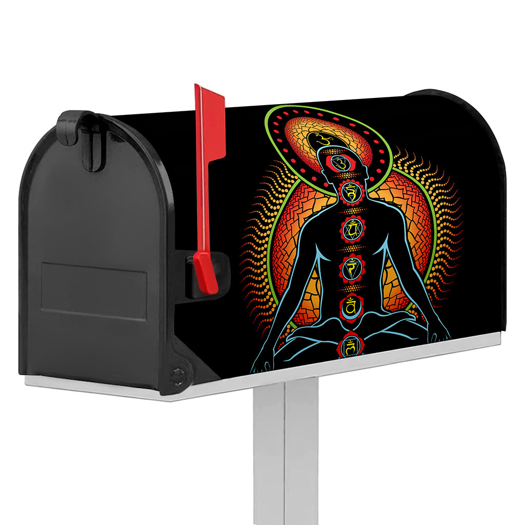 The Seven Chakras Print Mailbox Cover