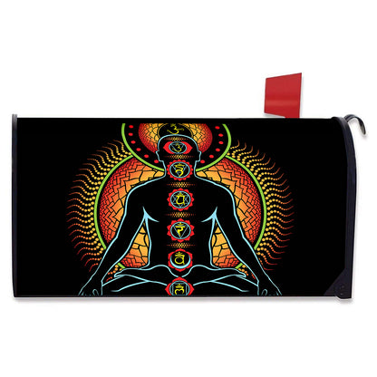 The Seven Chakras Print Mailbox Cover