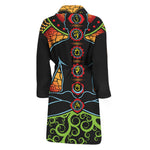 The Seven Chakras Print Men's Bathrobe