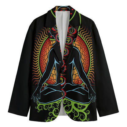 The Seven Chakras Print Men's Blazer