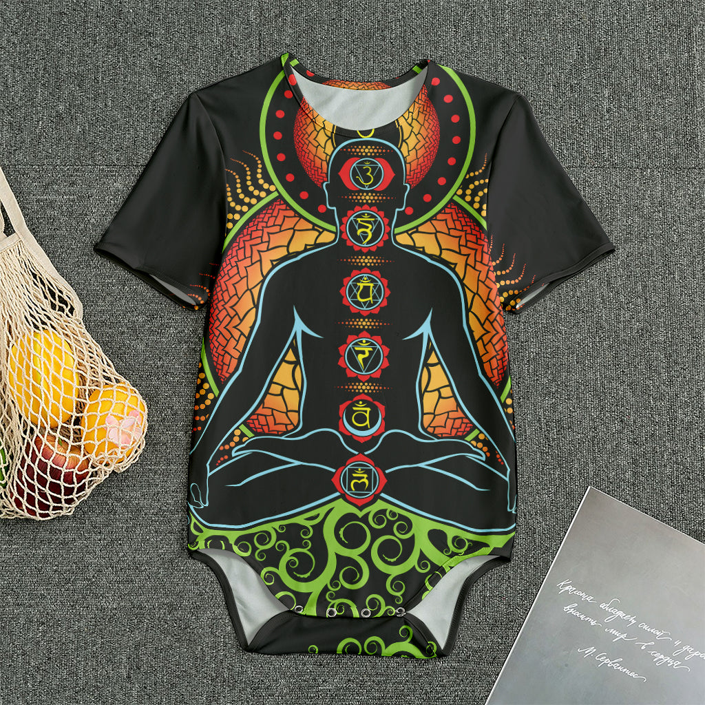 The Seven Chakras Print Men's Bodysuit