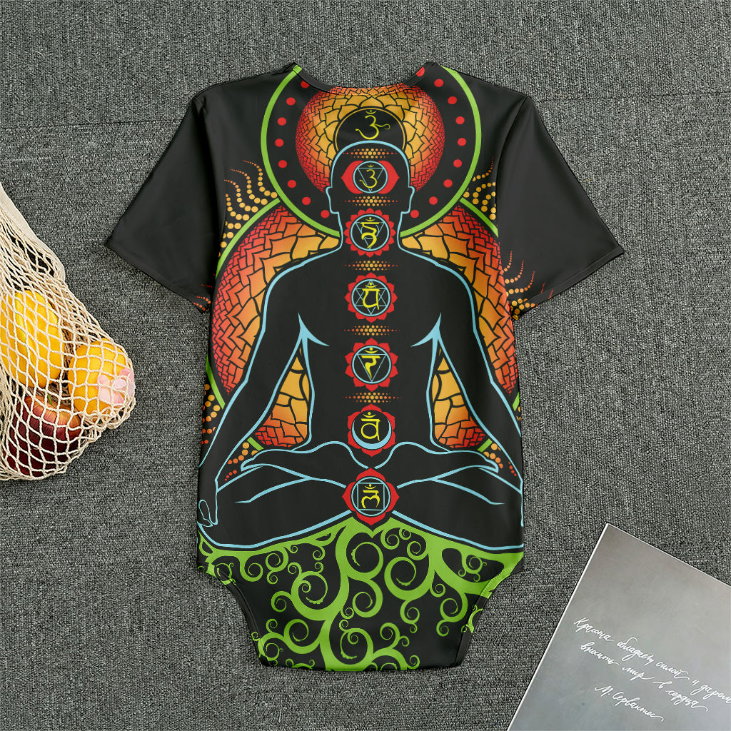 The Seven Chakras Print Men's Bodysuit