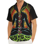 The Seven Chakras Print Men's Deep V-Neck Shirt