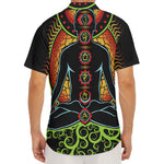 The Seven Chakras Print Men's Deep V-Neck Shirt