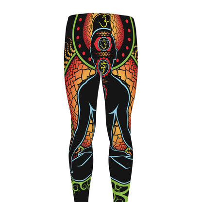 The Seven Chakras Print Men's leggings