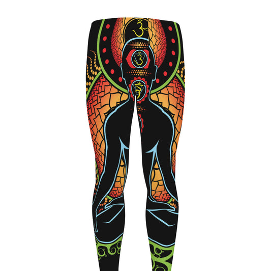The Seven Chakras Print Men's leggings