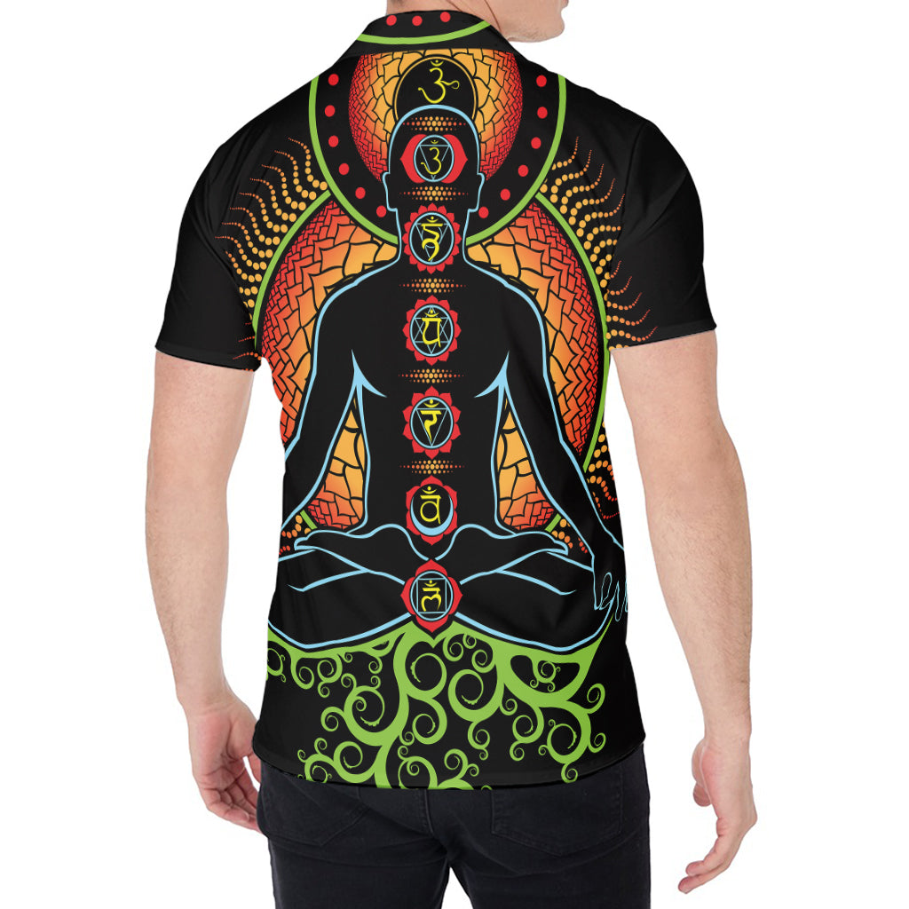 The Seven Chakras Print Men's Shirt