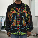The Seven Chakras Print Men's Shirt Jacket