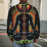 The Seven Chakras Print Men's Shirt Jacket