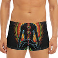 The Seven Chakras Print Men's Short Boxer Briefs