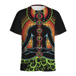 The Seven Chakras Print Men's Sports T-Shirt