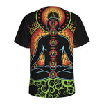 The Seven Chakras Print Men's Sports T-Shirt