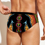 The Seven Chakras Print Men's Swim Briefs