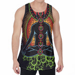 The Seven Chakras Print Men's Velvet Tank Top