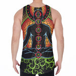 The Seven Chakras Print Men's Velvet Tank Top