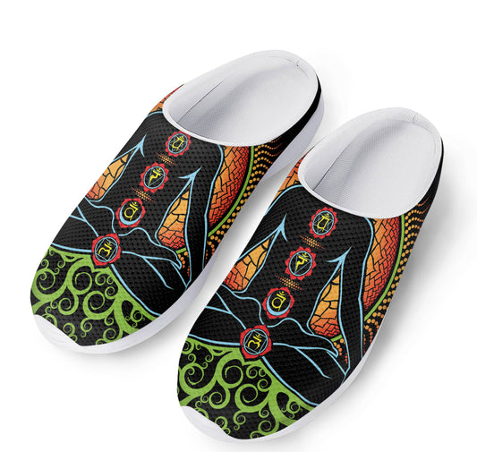 The Seven Chakras Print Mesh Casual Shoes