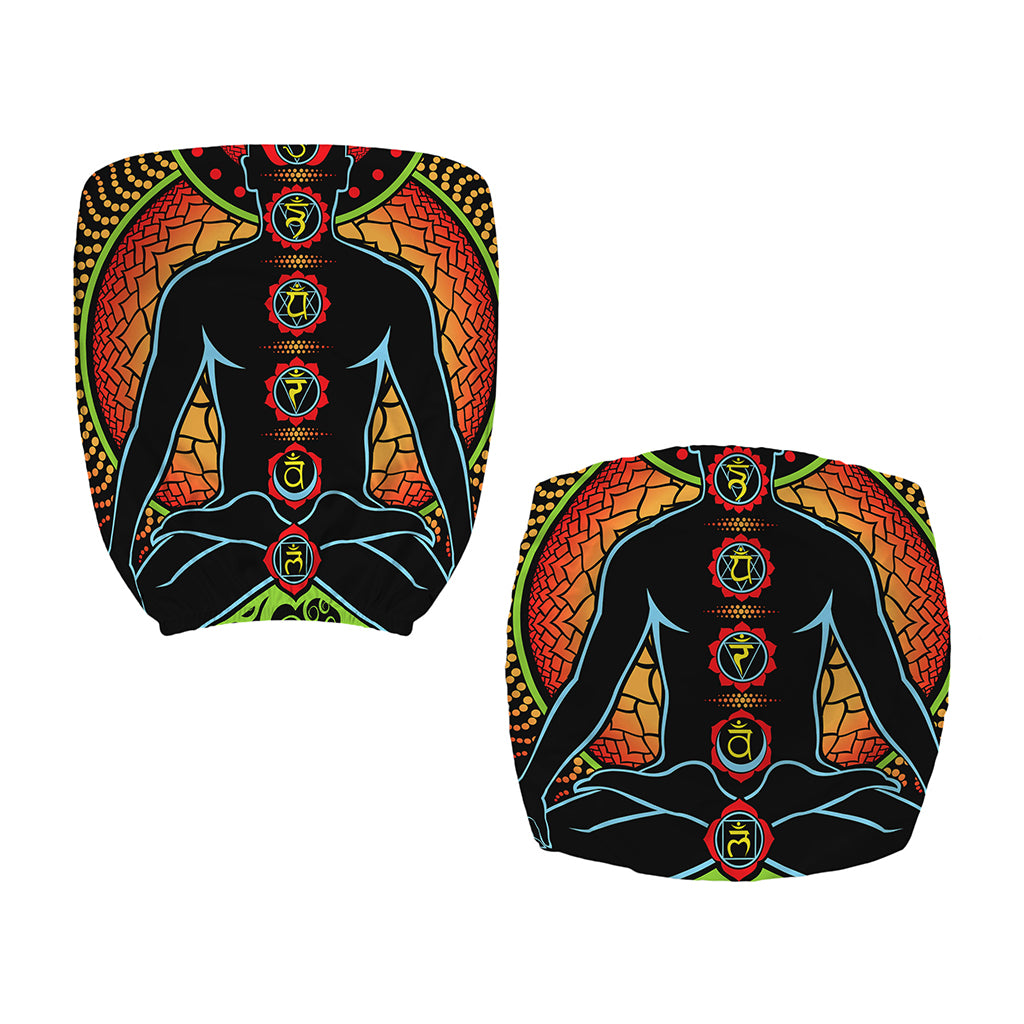 The Seven Chakras Print Office Chair Cover