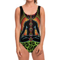 The Seven Chakras Print One Piece Swimsuit