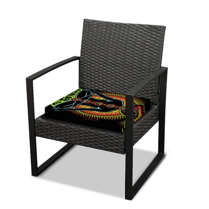 The Seven Chakras Print Outdoor Seat Cushion Cover