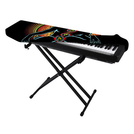 The Seven Chakras Print Piano Keyboard Cover